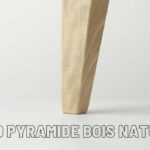 Pied pyramide bois naturel